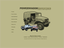 Tablet Screenshot of powerwagonadvertiser.com
